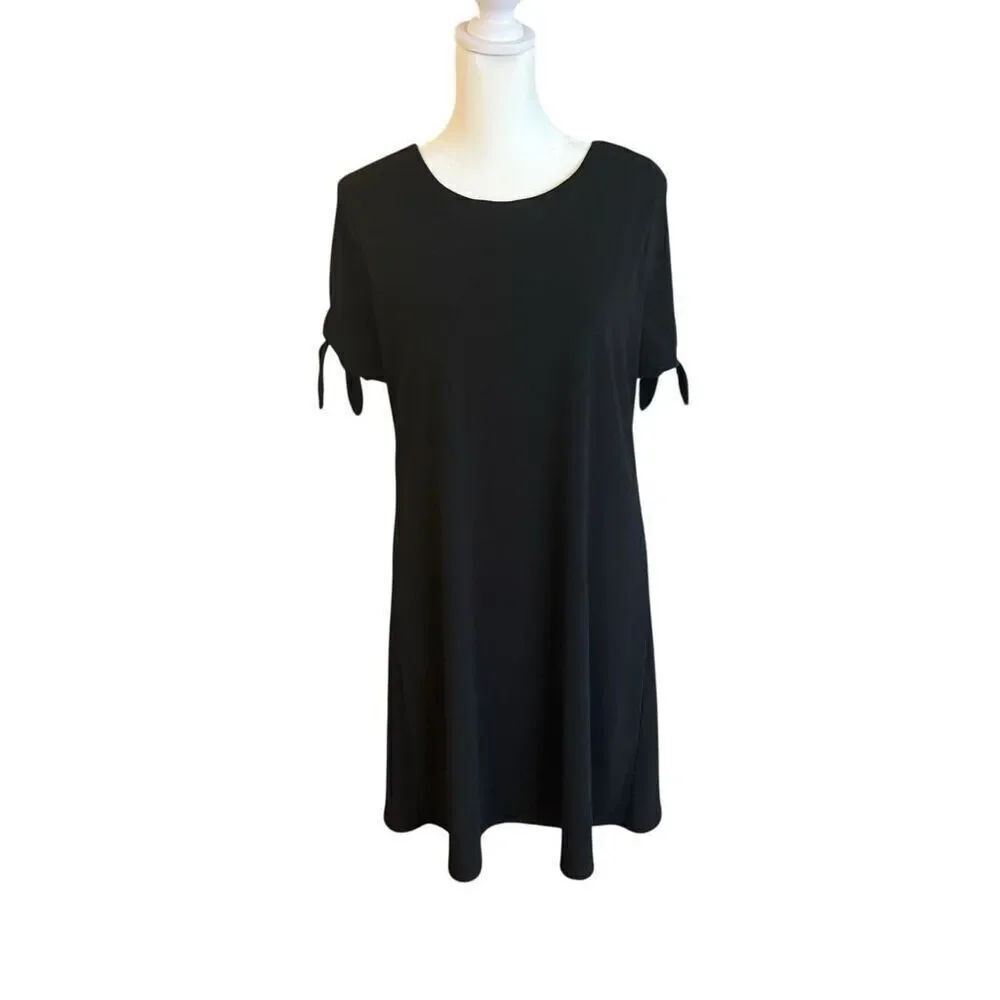 Cece black shoulder tie dress size medium